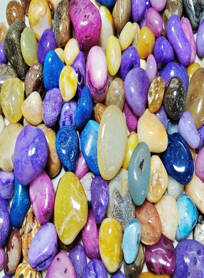 DS1 Onyx Pebble Stone for Vases, Fountain, Table, Aquarium (Multicolor, 450 Gm) - Image 2